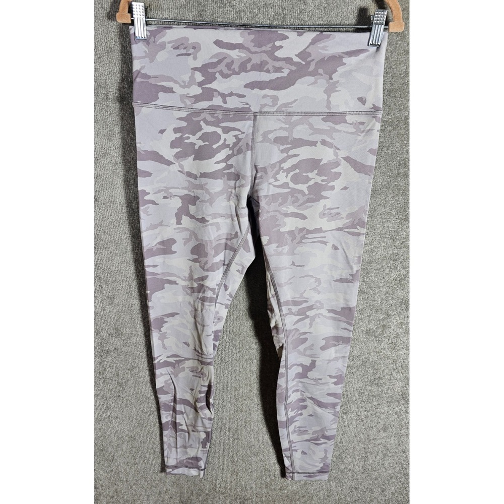 Lululemon Wunder Under High Rise Tight Luxtreme Womens Size 12 Purple Camo‎